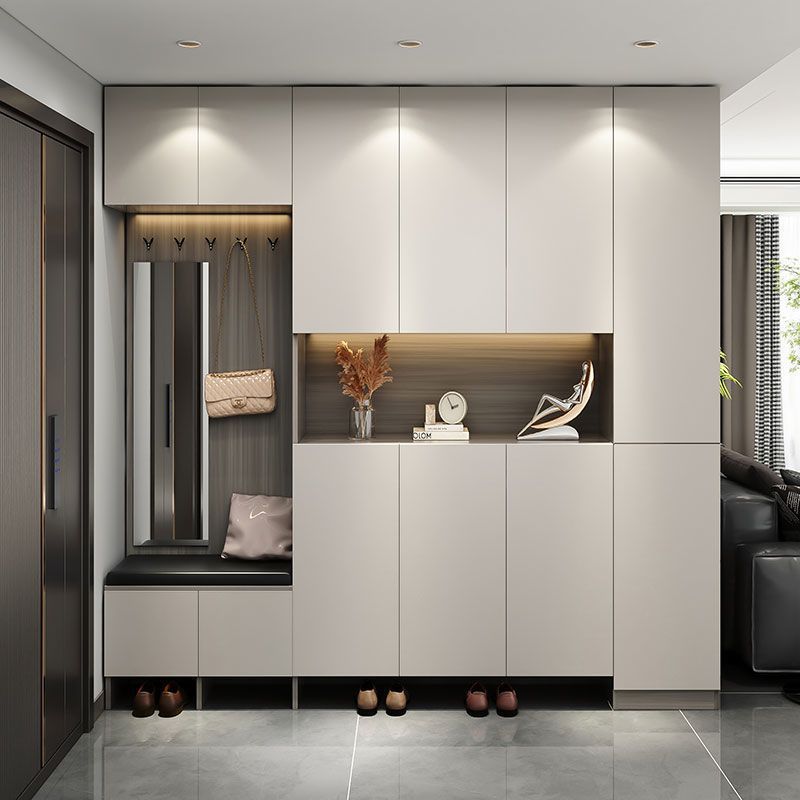 Household Doorway Aisle Large Capacity Living Room Foyer Cabinet Storage Cabinet Custom Entryway Shoe Cabinet Entryway Console Cabinet Integrated